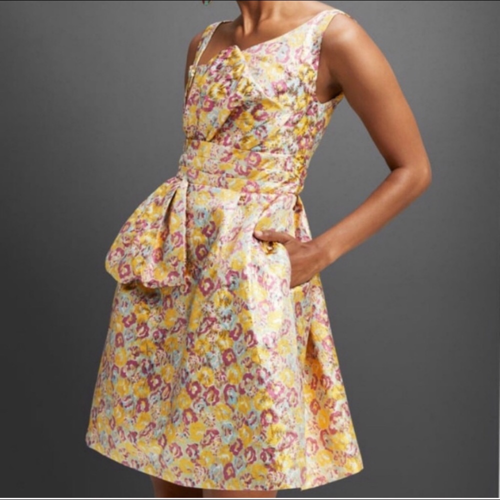 Zac Posen for Target Marigold Floral Brocade Dress